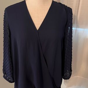 Silky navy top from Stitch Fix
